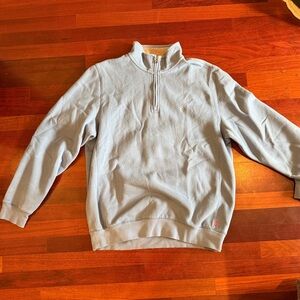 Izod Men's Sky Blue Zip-Up Sweater